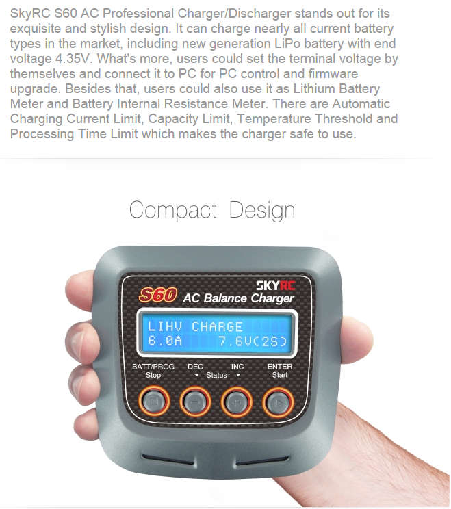 SkyRC - S60 Charger (SK-100106) - SkyRC 2kg