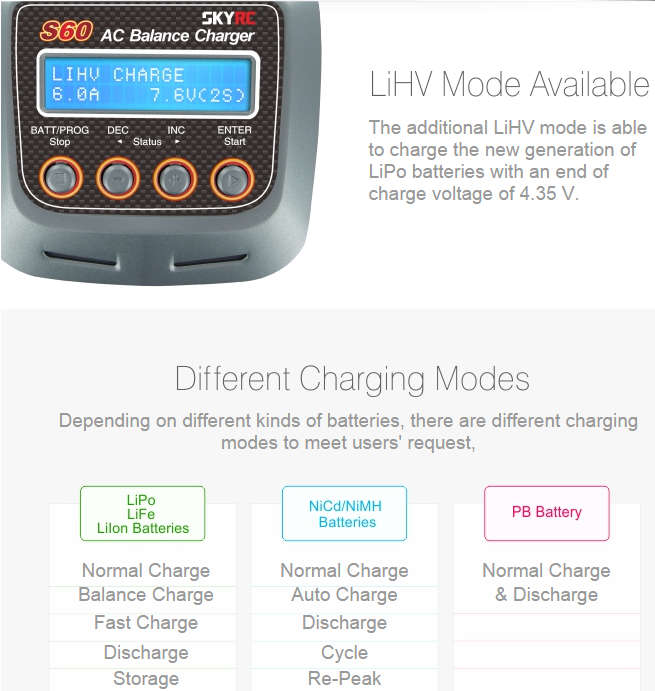 SkyRC - S60 Charger (SK-100106) - SkyRC 2kg