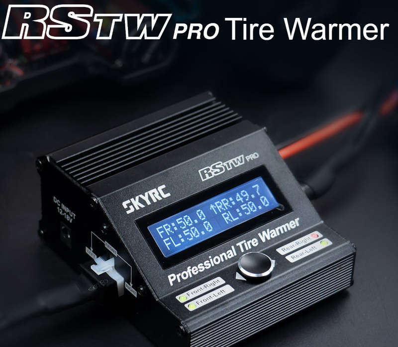 SkyRC - RSTW V3 Tire Warmer with Warming Belts 1/8 ("SK-600064-08") - SkyRC 3kg
