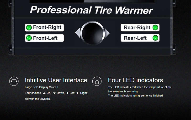 SkyRC - RSTW V3 Tire Warmer with Warming Belts 1/8 ("SK-600064-08") - SkyRC 3kg