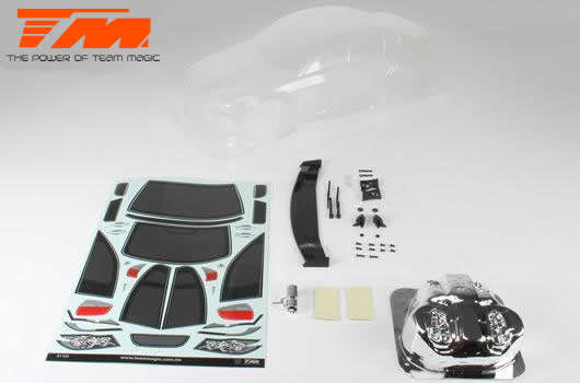 K-Factory 320 Touring Car Body (Clear , 190mm) - Team Magic - The Power Of Team Magic 5kg
