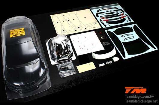 K-Factory TPR Touring Car Body (Clear,190mm) - Team Magic - The Power Of Team Magic 5kg