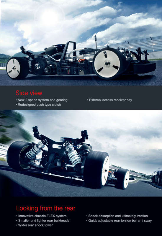 TeamMagic -  1/10 G4RS Gas Touring Car (Chassis Only requires servo, engine, shell, Wheels and Tires