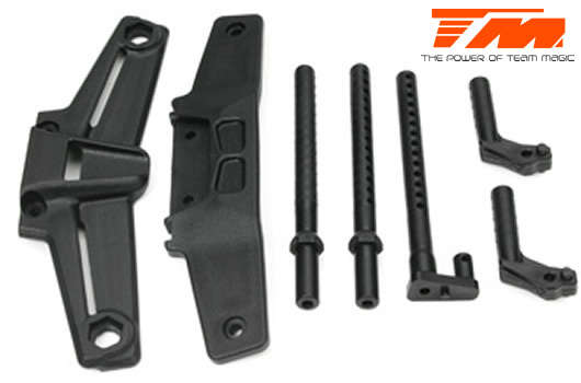 Team Magic Spare Part - G4RS - Bumper and Body post set - TM-504074 - 0.10kg