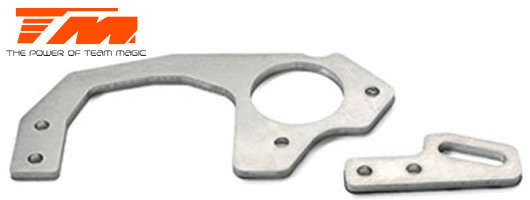 Team Magic Spare Part - G4RS - Aluminum - Side Plate (2 pcs) - TM-504079 - 0.10kg