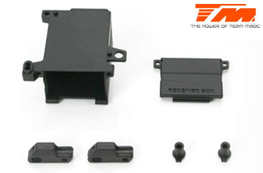Team Magic Spare Part - G4RS - Front Anti-Roll Bar Mount, Receiver Box Set - TM-504081 - 0.10kg