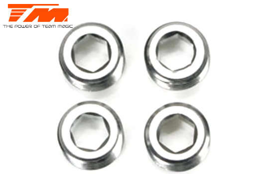 Team Magic Spare Part - G4RS - M10 Hub Carrier Nut (4 pcs) - TM-504095 - 0.10kg