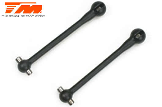 Team Magic Spare Part - G4RS - CVA Front Drive Shaft (2 pcs) - TM-504098 - 0.10kg