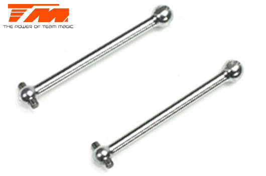 Team Magic Spare Part - G4RS - CVA Rear Drive Shaft (2 pcs) - TM-504101 - 0.10kg