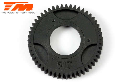 Team Magic Option Part - G4JS/JR/D - Spur Gear - 1st Speed - 51T - TM-502108 - 0.10kg