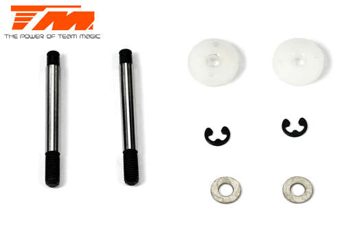 Team Magic Spare Part - G4JS/JR/D - Shock Shaft and Piston Set (2 pcs) - TM-502130 - 0.10kg