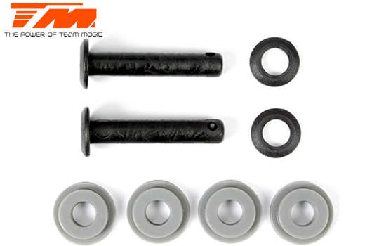 Team Magic Spare Part - G4JS/JR/D - Bumper Post Set TM-502186 - 0.10kg