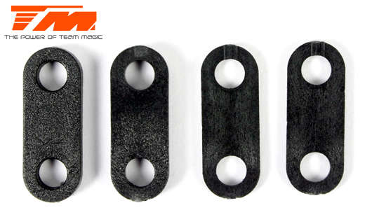 Team Magic Spare Part - G4JS/JR/D - Servo Spacer (4 pcs) - TM-502222 - 0.10kg