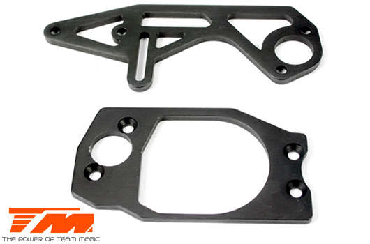 Team Magic Spare Part - G4 - Aluminum - Side Plate (2 pcs) (for G4S / Le Mans) - TM-502265 - 0.10kg