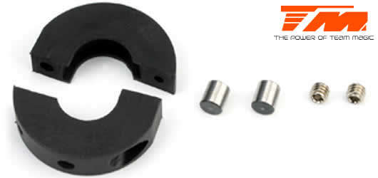Team Magic Spare Part - G4JS/JR/D - Duro 2 Speed Shoe (2 pcs) (use with Duro housing and gears)- TM-
