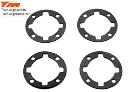 Team Magic Spare Part - G4RS/G4JS/JR/D - Differential Gasket (4 pcs) - TM-502324 - 0.10kg