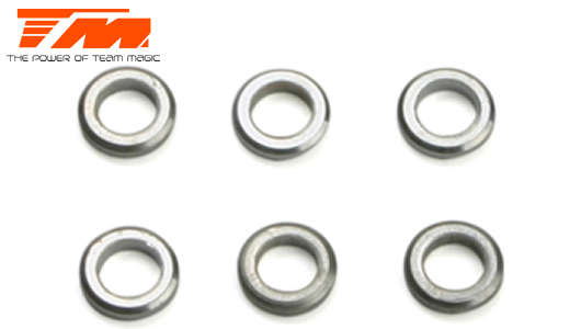 Team Magic Washers - 3.1 x 5 x 1mm Aluminum (6 pcs) - TM-502330 - 0.10kg