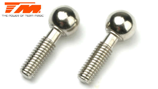 Team Magic Spare Part - G4JS/JR/D - 9mm Pivot Ball (2 pcs) - TM-502372 - 0.10kg