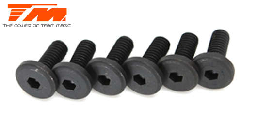 Screws - Large Head - M3 x 8mm - Special Servo (6 pcs) - 126308SE - 0.10kg