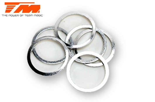 Washers - 13.2 x 15.9 x 0.5mm (6 pcs) - 130107 - Team Magic - The Power Of Team Magic 0.10kg