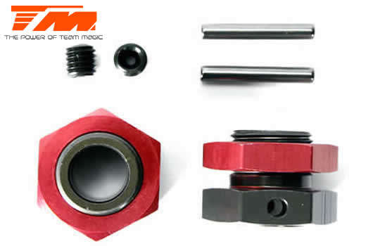 Replacement Part - M8JS/JR - Aluminum 7075 - Wheel Adapter, Pin and Nut (2 pcs) - 560123 - 0.10kg
