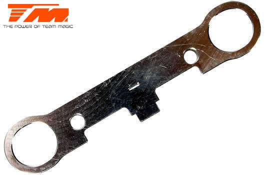 Replacement Part - M8JS/JR - Aluminum 7075 - Rear Lower Rear (1 and 2 Toe) Hinge Pin Plate - 560158