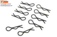 Team Magic - Angled Body Clips - R8 - fits 8mm body mount - Black (10 pcs) ("TM-111166") - 0.10kg