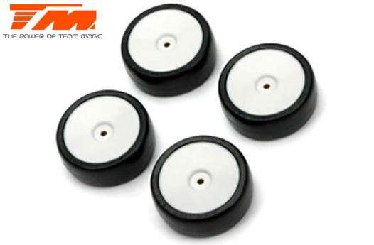 Team Magic Tires 1:10 Touring - mounted - Dish wheels - 12mm Hex - 24 High Grip 24mm (4 pcs)  (TM503