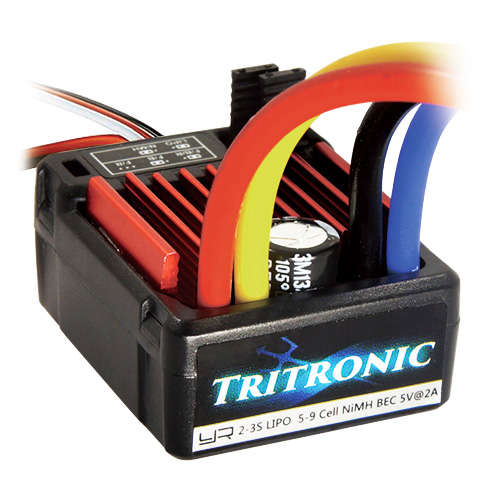(#ESC-1060WP) TRITRONIC 1/10 Waterproof Brushed 60A ESC - Yeah Racing 0.20kg