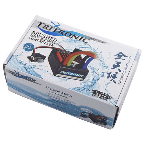(#ESC-1060WP) TRITRONIC 1/10 Waterproof Brushed 60A ESC - Yeah Racing 0.20kg