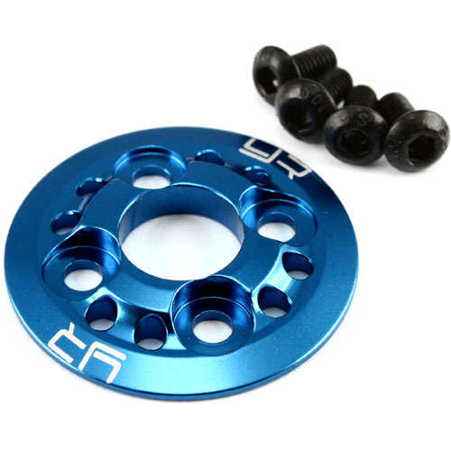 (#YA-0304DB) Spur Gear Support Plate Aluminum Dark Blue For 1:10 Drift Spur Gear - 0.10kg