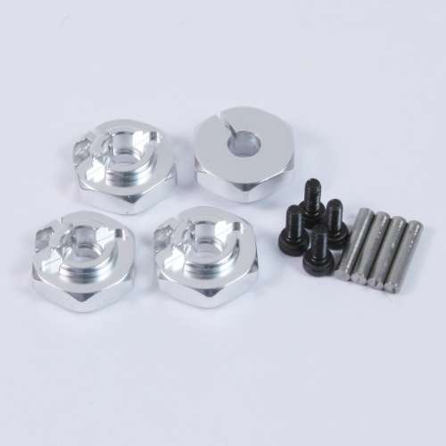 (#WA-031BU) Aluminum Hex Adaptor Set 12x5mm For 1/10 RC Touring Drift Crawler Blue  - 0.10kg