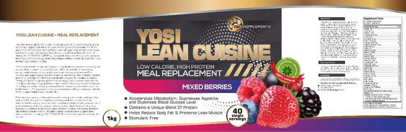Yosi Lean Cuisine Meal Replacement Shake - 1kg