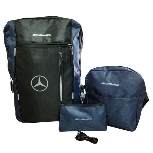 Multi function Large 4 Piece Laptop Bag Set with USB Charging Port