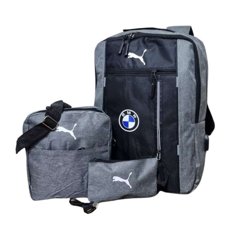 Multi function Large 4 Piece Laptop Bag Set with USB Charging Port