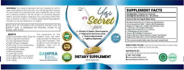 Yosi Secret - Fat Burner (60)