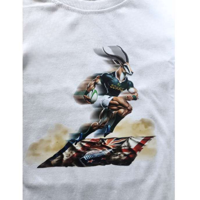 SA Bok Cotton T-Shirt - White