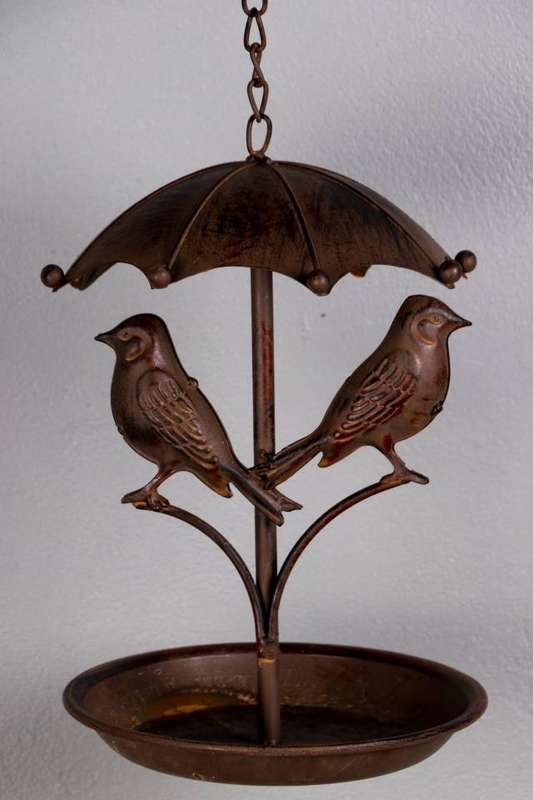 Bird Feeder Ornate Rust
