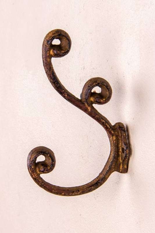 Double Hook Large Rust