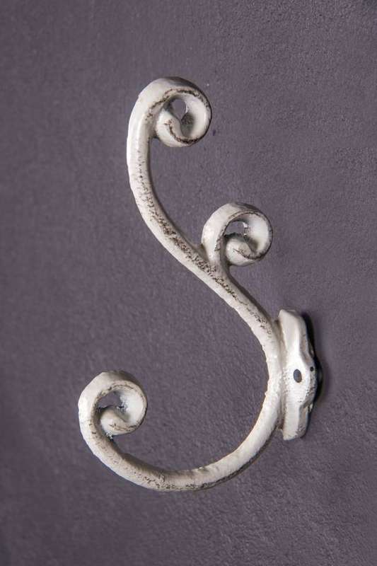 Double Hook Large Antique White