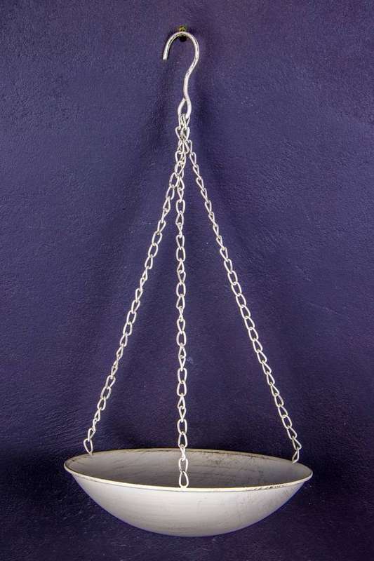 Bird Feeder Hanging Antique White