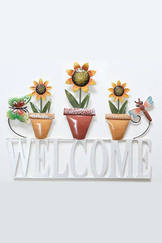 Sunflowers Welcome Sign