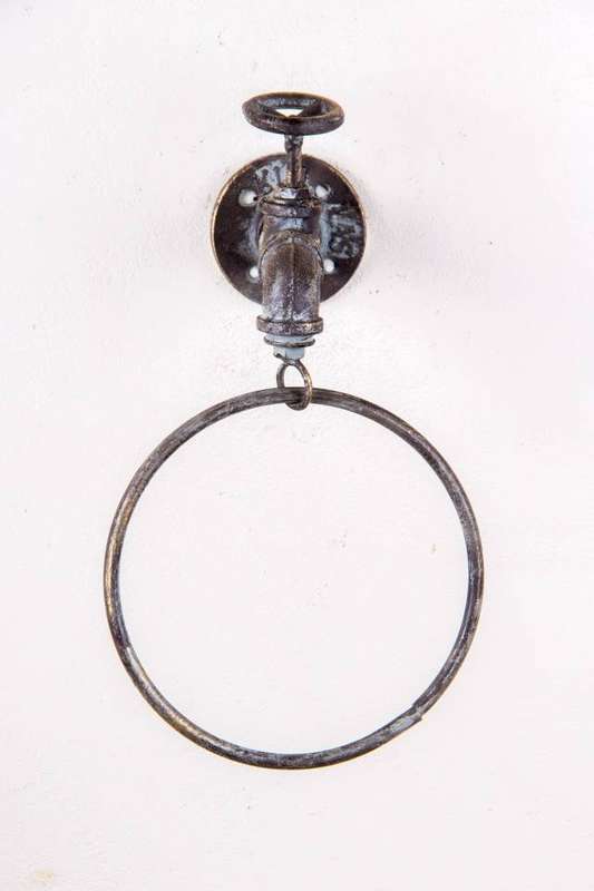 Towel Ring Antique Grey
