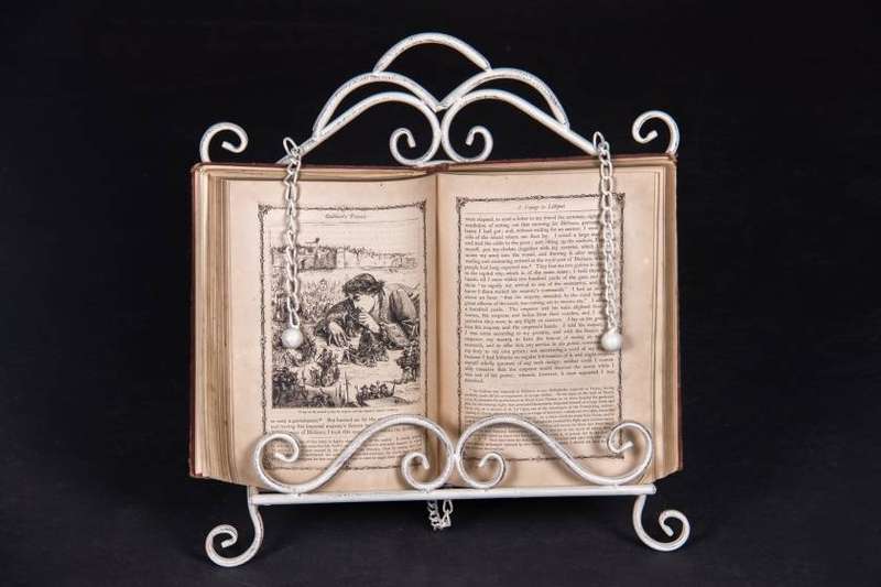 Cook Book Stand Antique White