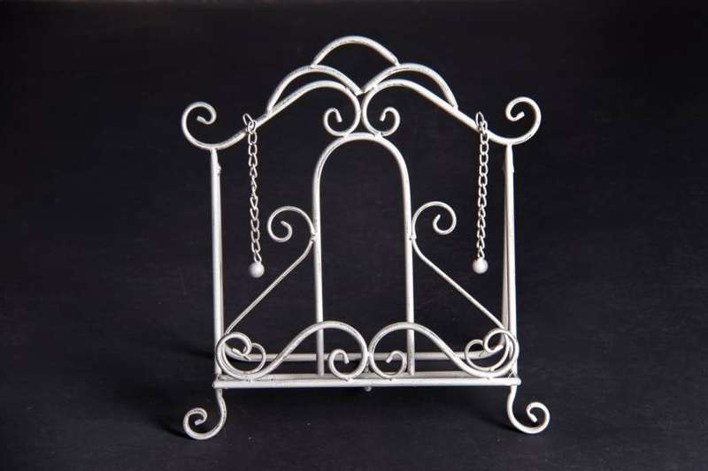 Cook Book Stand Antique White