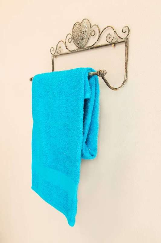 Heart Towel Rack Antique Grey
