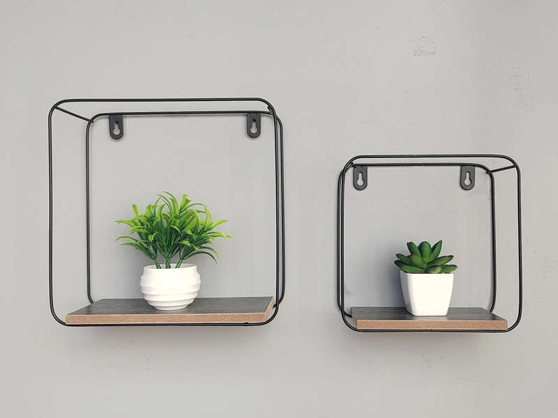 Wall Shelf Square - Set of 2