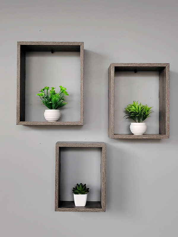 Wall Shelf Rectangle - Set of 3