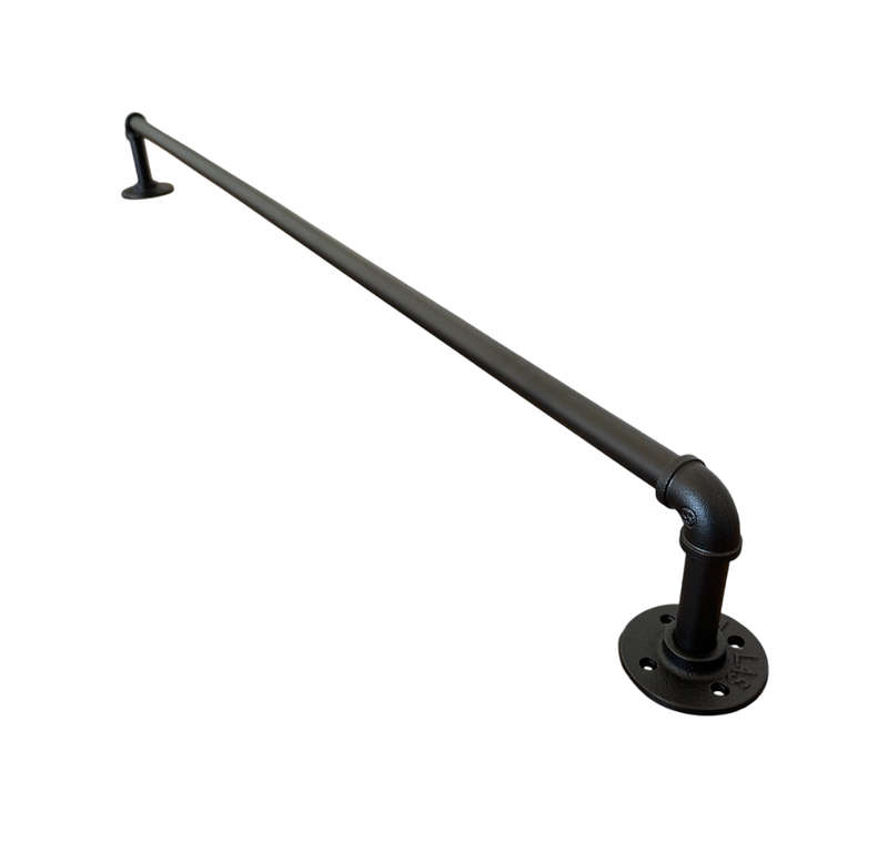 Pipe Shaped Towel Rack Large Black