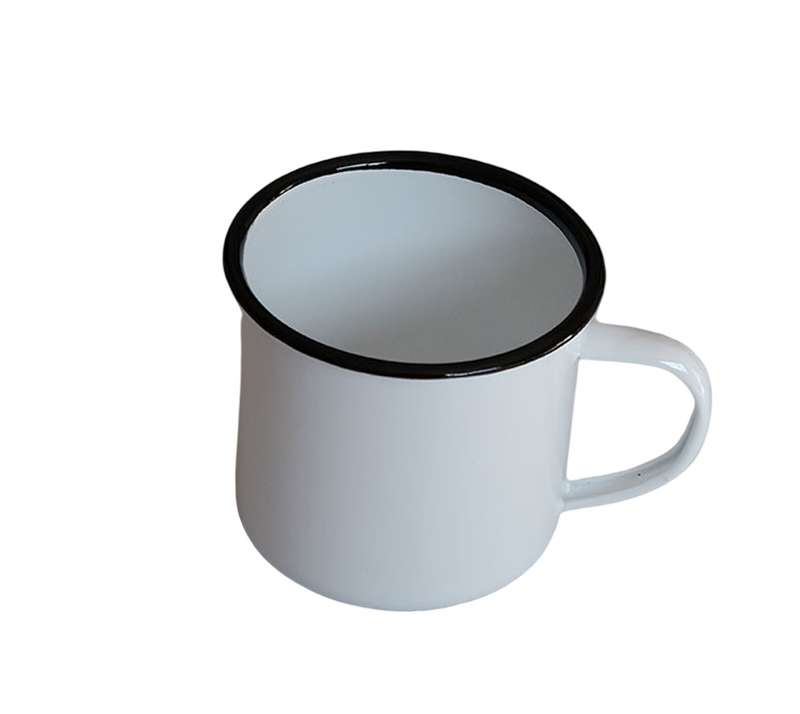 Enamel Mug Regular Size - 8cm - Set of 6 Pack